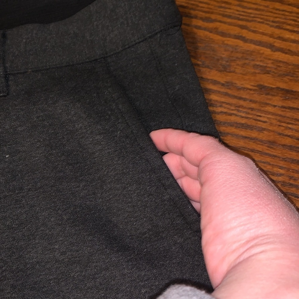 Betabrand Stretch Comfy Dress Pants Missing Button 34x30 Gray - Picture 7 of 7